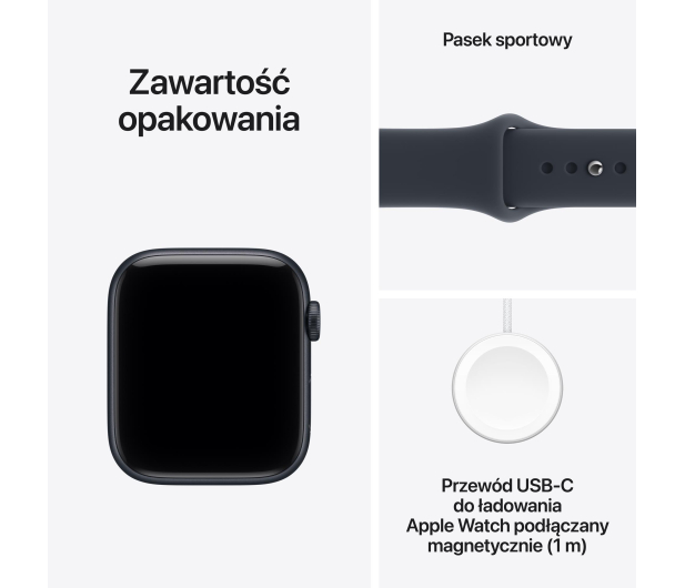 Apple Watch SE 3 40/Północ Aluminium/Granatowy Pasek M/L 5G - 1595835 - zdjęcie 7